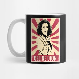 Retro Vintage Celine Dion 1977s Mug